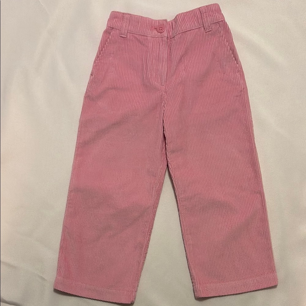 Crewcuts Pink Corduroy Bottoms Wide-Leg